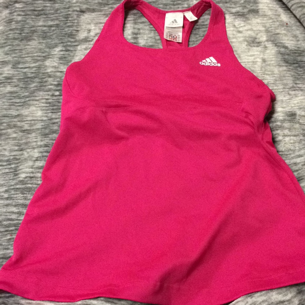 Adidas tank with built in sports bra